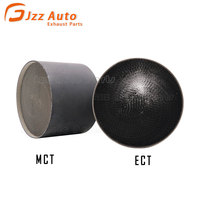 Convertisseur catalytique universel à trois voies JZZ Euro 3 98*70mm à double carburant pour moteur de voiture, noyau métallique 300cpsi, avant