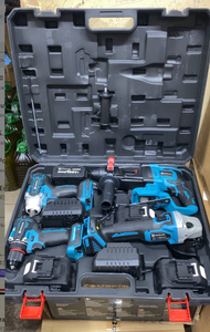 مجموعة أدوات كهربائية احترافية بالجملة تعمل ببطارية ليثيوم أيون 68 فولت، مفك براغي ومثقاب وجلاخة زاوية بمحرك بدون فرش - Product Image 4