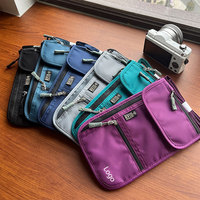 Portefeuille  bandoulière sac de rangement de billets de sac à main étanche et portable, porte-carte de téléphone portable