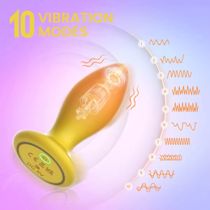 Adult Wireless <b>Remote</b> Control Butt Plug Anal Sex Toy with 10-Frequency <b>Vibration</b> IPx6 Waterproof Eco-Friendly Silent Design - Product Image 2