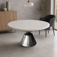 Pieds de meubles sur mesure en acier au carbone et acier inoxydable, vente en gros d'usine, base de table à manger contemporaine, fourniture OEM