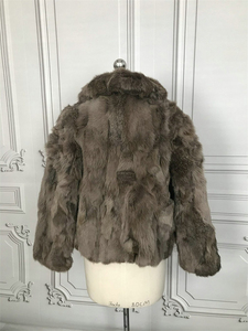 2022 giacca invernale da donna in <span class=keywords><strong>pelliccia</strong></span> cappotti corti giacca di scarto di coniglio cappotto Outwear giacca di <span class=keywords><strong>pelliccia</strong></span> - Product Image 5