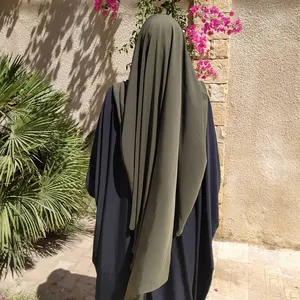Roupas de hijab khimar niqab para moças, roupas musculinas de hijab longas e hijab