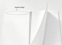 Carnet à spirale personnalisable de haute qualité avec logo, formats A4/A5/A6, couverture vierge pour sublimation, fournitures de bureau