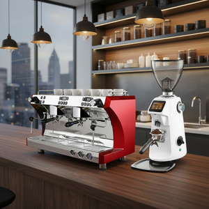 Cafetera Rotativa De Cafe E61 Barista 2, Máquina de Café Espresso Profesional Comercial para Negocios - Product Image 3