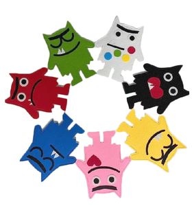 My Emotional Little Monster Hand Puppet Mood Color reconoce la marioneta <span class=keywords><strong>de</strong></span> fieltro para niños pequeños - Product Image 1