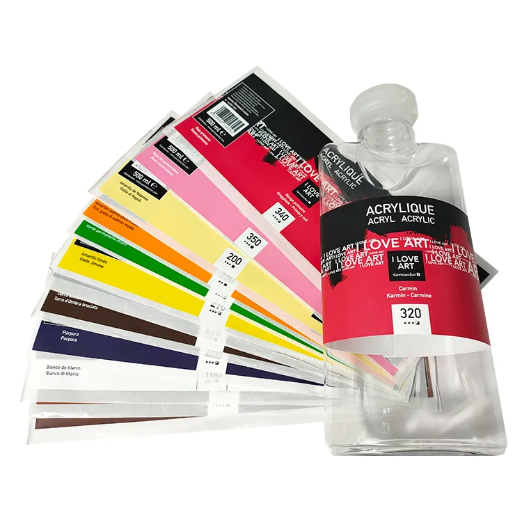 Tùy chỉnh PVC/Pe/vật nuôi chất liệu sơn nhãn vuông tự dính chai không thấm nước bao bì in ấn nhãn sticker với logo