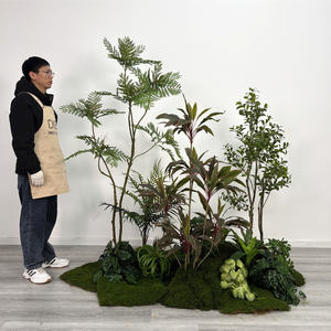 Plantas de Césped Artificial Verde para Decoración de Interiores/Exteriores, Ecológicas, Tamaño Personalizable - Product Image 1