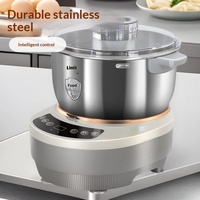 Mesin Pengolah Makanan Laris Manis, Mixer Adonan Komersial, Peralatan Bakery 5L 7L, Mixer Adonan Spiral untuk Pizza dan Mie