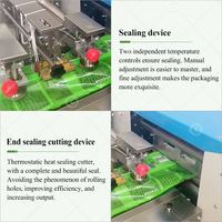 Automatische wikkelmachine voor pita brood, koekjes, biscuits, wafels, de beste verpakkingsmachine voor ijs en taarten.