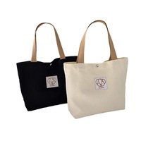 Tas kanvas kosong wanita kualitas baik dengan logo untuk tas belanja pantai tas bahu
