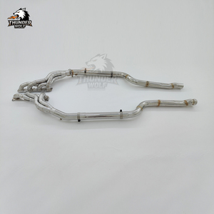 Nouveaux collecteurs d'échappement à flux libre <span class=keywords><strong>Hetu</strong></span> pour Mercedes-Benz C63 AMG W204 6.2L V8, longs tubes, downpipe, tuyau droit - Product Image 6