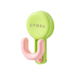 Suction Cup <b>Hook</b> Wall Mounted No Drill Strong Adhesive <b>Kitchen</b> Bathroom Door Back Traceless Double <b>Hooks</b> - Product Image 2