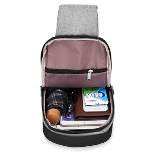 Work Durable travel Anti-theft man shoulder bags usb charging port on the chest bag - Product Image 6
