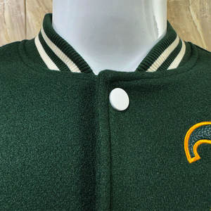 Chaqueta Casual de Invierno Personalizada para Hombre, Chaqueta Bomber de Béisbol de Cuero de Primera Calidad, Estilo Urbano - Product Image 3