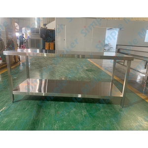 Bán buôn thép không gỉ bàn làm việc khách sạn nhà bếp thiết bị nhà bếp làm việc băng ghế dự bị bảng cho nhà hàng - Product Image 4