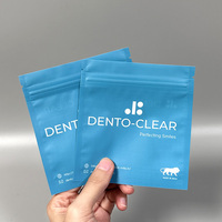 Sachets personnalisés pour aligneurs dentaires, pochettes refermables à fermeture éclair, petits accessoires, emballage pour appareils de rétention, sachets transparents à fermeture éclair, scellés sur 3 côtés
