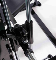 Machine Smith Convergente 4-en-1 pour Presse à banc, à charge par disques, avec Bras Indépendants, Multi-prise de force, Siège et Dossier Réglables, pour Salle de Sport Commerciale