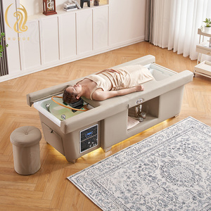 Kursi Pedikur Chuque Salon Furniture dengan Wastafel Shampoo, Kursi Pijat Kaki Elektrik, Bak Mandi Kaki, Tempat Tidur Spa Kepala Jepang - Product Image 2