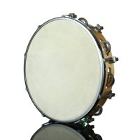 Wood Printed Natural Color Tambourine Percussion Tunable Baby Musical Instruments Yongxin Brand 8" 10"