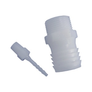 Adaptador de manguera con rosca G estándar británico, conector de plástico recto para manguera a granel con diseño de cabezal tipo pagoda - Product Image 1