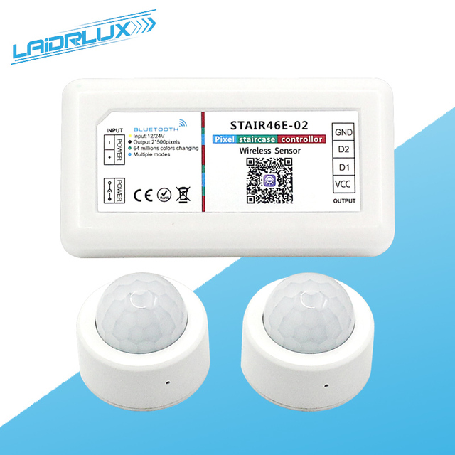 DC12 24V RF Remote Control RGB RGBW LED Strip Pir Motion Sensor Staircase Light Strip Controller