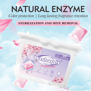 Sakura 3-en-1 Dosettes de lessive jetables Produits de nettoyage pour vêtements de bébé Perles de lavage OEM pour détergent pour vêtements - Product Image 2
