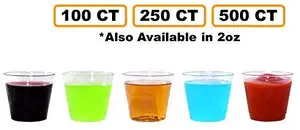Wholesale premium 1oz 2oz 3oz 30ml shot glasses clear juice communion disposable plastic cups
