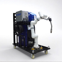 Robot de soudage collaboratif homme-machine avec chariot de soudage mobile à faible coût de main-d'œuvre
