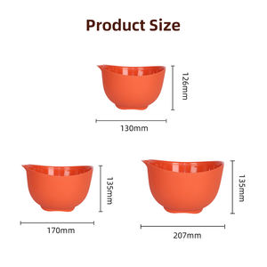 Bol <span class=keywords><strong>de</strong></span> stockage alimentaire en silicone <span class=keywords><strong>de</strong></span> différentes tailles, qualité alimentaire, pour cuisson et mélange en extérieur - Product Image 5