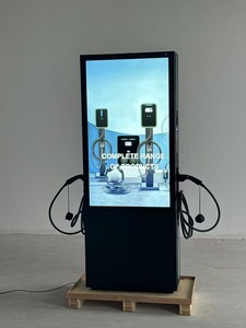Chargeur EV AC 22kW 44kW avec écran publicitaire de 55 pouces, <span class=keywords><strong>station</strong></span> de recharge commerciale OCPP pour supermarchés et hôtels - Product Image 3
