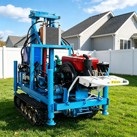 MIKTON MKD-180L Mini Foreuse à Chenilles Diesel pour Puits d'Eau 180m, Légère 600kg
