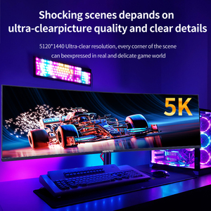 Moniteur LCD <span class=keywords><strong>incurvé</strong></span> professionnel <span class=keywords><strong>pour</strong></span> jeux de 49 pouces, 165 Hz, 1 ms GTG, 100 % SRGB, HDR, 5K UltraWide, vente en gros <span class=keywords><strong>pour</strong></span> l'e-sport et les jeux - Product Image 5