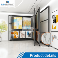 Support d'affichage mural pour tableaux, pliable, moderne, à angle droit, avec rotation de page, pour œuvres d'art personnalisées sur toile
