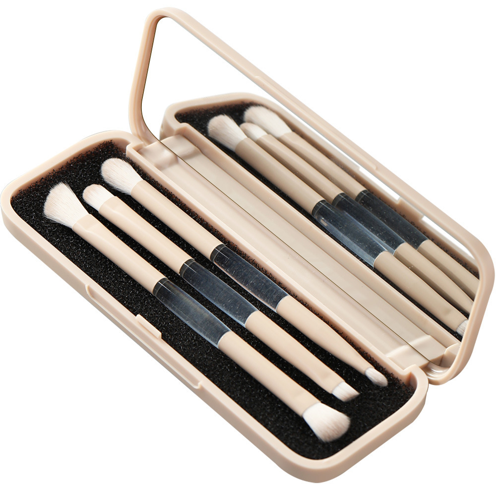 Flip Mirror Box - Brown + Eye Brush + OPP