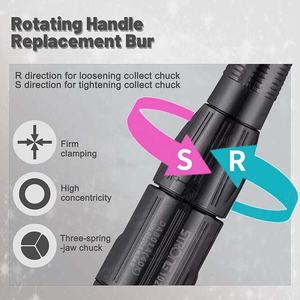 Micromotore da Laboratorio Odontotecnico 35000rpm Potente 204 Lucidatrice per Protesi Dentarie Manipolo 102L Trapano per Unghie - Product Image 5