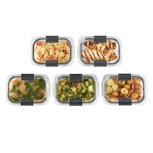 Db <b>Food</b> Storage <b>Containers</b> 3.2 Cup Tritan <b>Plastic</b> Bpa Free Stackable <b>With</b> Clip On <b>Lids</b> For Kitchen Fridge Use - Product Image 4