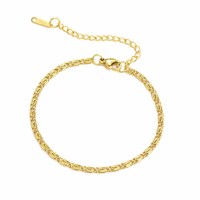 Bracelet Chaîne Minimaliste Raffiné Plaqué Or pour Femme, Accessoire Chic, Vente en Gros Chine, Bijou de Poignet Fin TGSL5806