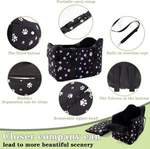 Ayrılabilir yıkanabilir köpek taşıyıcı 15 <span class=keywords><strong>Lbs</strong></span> Pet araba koltuğu seyahat koltukları depolama cepler emniyet kemer-küçük köpek konsolu araba koltuğu - Product Image 2