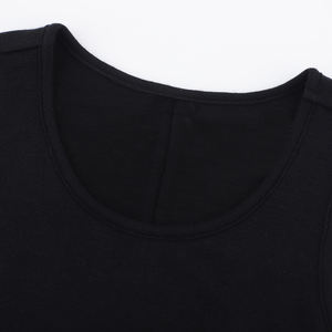 <span class=keywords><strong>Robe</strong></span> une pièce en <span class=keywords><strong>laine</strong></span> mérinos pour femmes de style tendance <span class=keywords><strong>Robe</strong></span> <span class=keywords><strong>longue</strong></span> à col ras du cou sans manches - Product Image 3