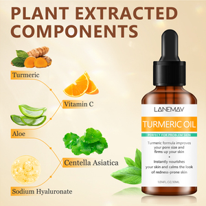 Soins de la peau de marque privée Essence ordinaire Correcteur de points noirs Hydratant anti-âge contre l'acné Sérum au curcuma vitamine C pour le visage - Product Image 5