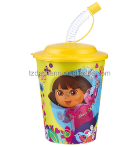 IML BPA free Plastic Lenticular Cup with Lid and Straw - Product Image 6