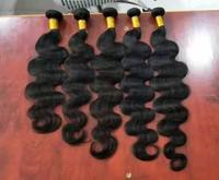 Offre Spéciale – Lots de Cheveux Humains Brésiliens Lisses, Extensions de Cheveux Vierges à Cuticules Alignées, Vente en Gros, Couleur Naturelle # Cheveux synthétiques 1B