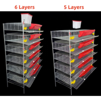 Vente en gros : Nouvelles cages à cailles de type H à 6 niveaux, en maille, en plastique, pour usage domestique et production d'œufs, adaptées aux élevages de poulets et autres cages pour animaux.
