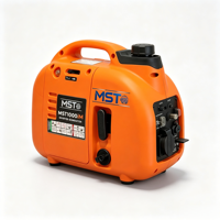 Generador Inverter Silencioso de 0.9kW y 4 Tiempos, 56cc OHV, Solo 8.5kg, 56dB, Onda Sinusoidal Pura, CE EPA, Arranque por Retroceso, 230V, Portátil para Camping y RV