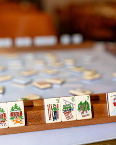 Nuevas fichas de mahjong americanas de acrílico con temática de esquí, en stock - Product Image 2