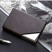 Porte-cartes de visite en cuir léger de haute qualité IStapromo Gifts, dernier design personnalisable