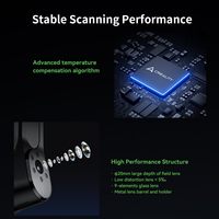 Scanner 3D Creality CR-Scan Raptor B0DCW52VPK 0,02 mm Ultra-précision Lumière infrarouge bleue double 60 FPS Anti-vibration Modélisation 3D