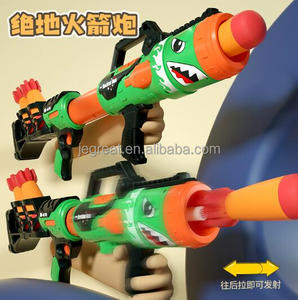 Spielzeug-Raketenwerfer für Kinder mit 3 Schaumstoffraketen Schießspiel Luftdruck-Blaster-Pistole - Product Image 4