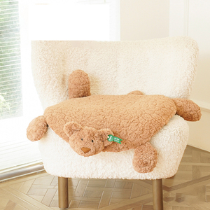 <span class=keywords><strong>Tapis</strong></span> de couchage pour animaux de compagnie en forme d'ours mignon, couverture douce en peluche pour <span class=keywords><strong>chien</strong></span> et chat, coussin moelleux lavable, <span class=keywords><strong>tapis</strong></span> de niche pour animaux d'intérieur - Product Image 4